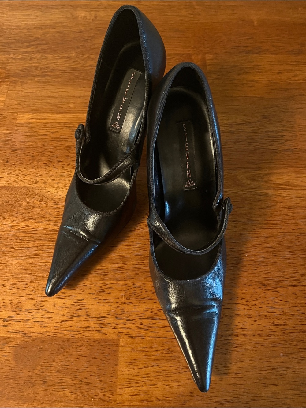 Vintage Steve Madden Black Mary Jane Heels